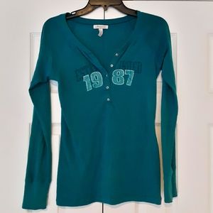 Aeropostale Long Sleeve Blue Tee Shirt
